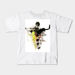 Liquid Dancer mixed media painting LD9382 Kids T-Shirt